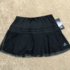 Adidas black tennis skirt NWT youth size 14-16